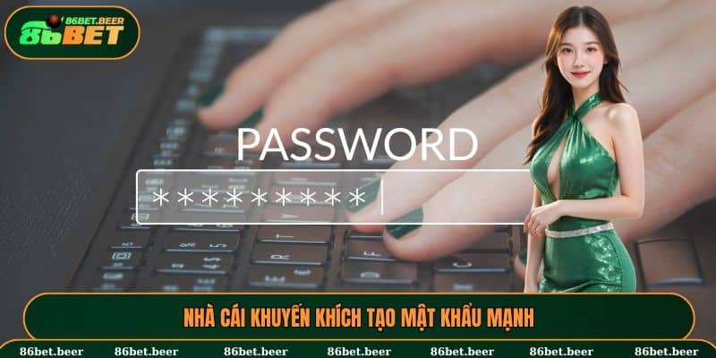 Nhà cái khuyến khích tạo mật khẩu mạnh