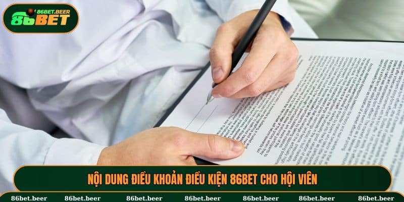 Các điều khoản điều kiện 86BET mà hội viên cần nắm