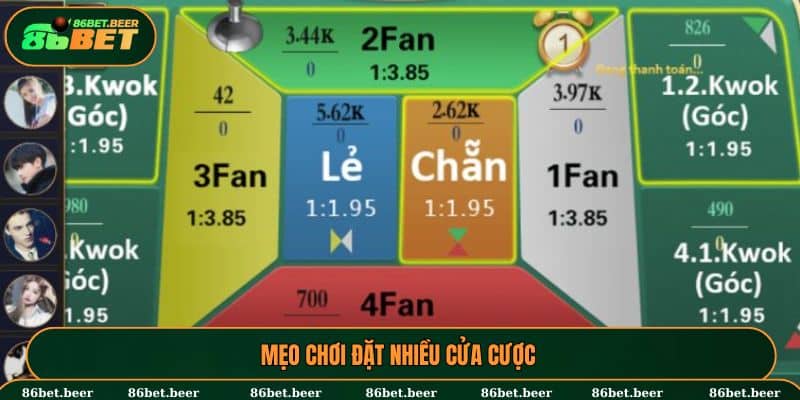 Fan Tan 86BET Là Gì Và Cách Chơi Siêu Hay Người Mới Nên Biết 8 Mẹo chơi đặt nhiều cửa cược