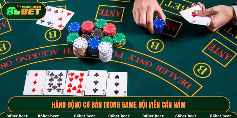 Hành động cơ bản trong game hội viên cần nắm